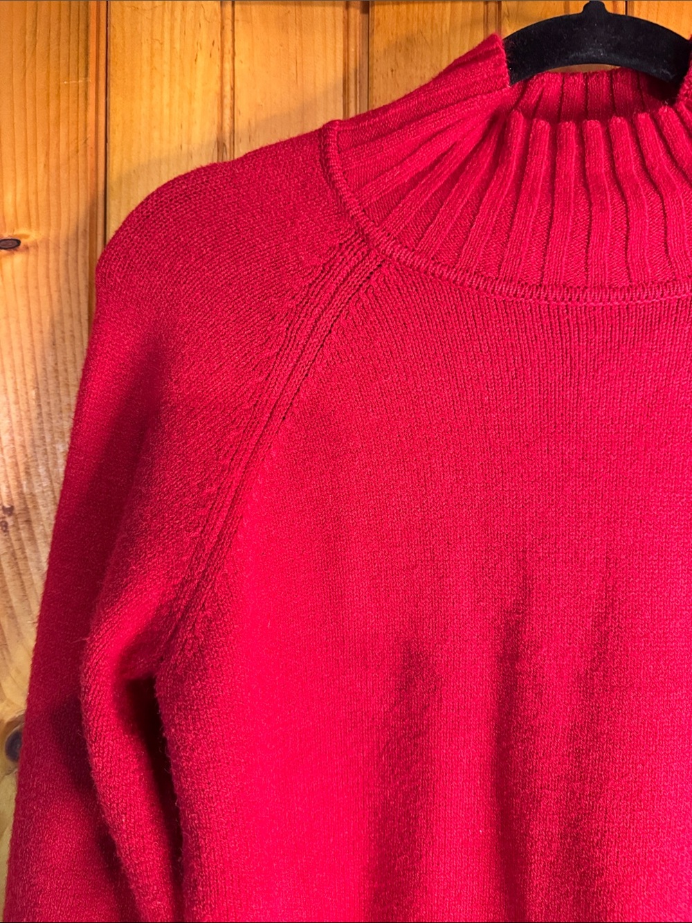 Truth by Republic Nordstroms Women's Red Ribbed Turtleneck Sweater - Picture 4 of 8